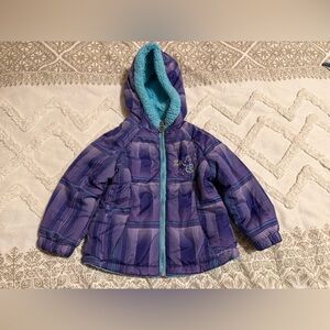 ZeroXposur Purple and Blue Patterned Reversible Jacket Size 2T